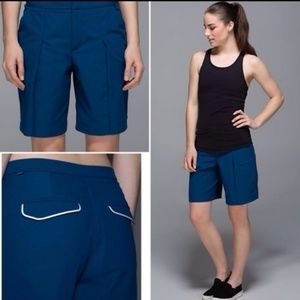 NWT LULULEMON POSEIDON BLUE "LONG STORY SHORT"